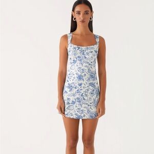 NWT Blue and White Floral Mini Dress